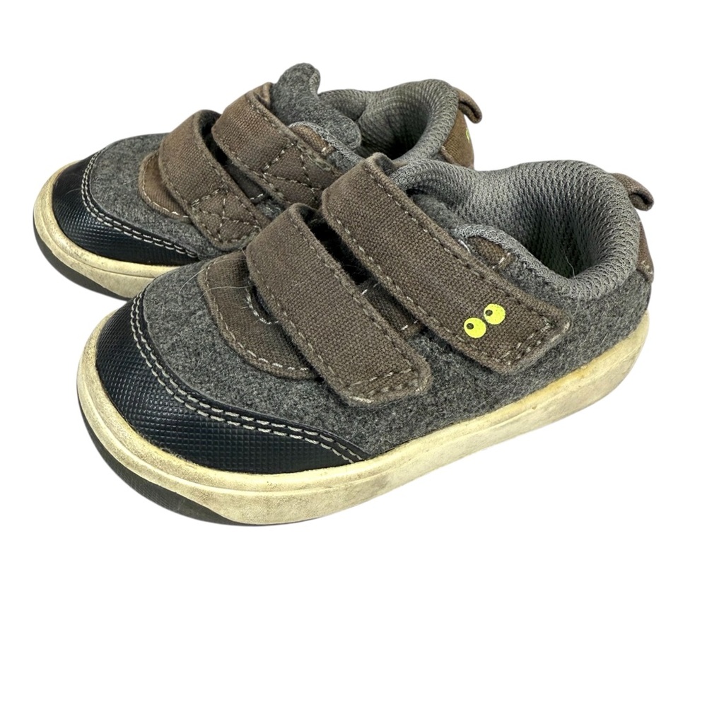 Surprize by Stride Rite Toddler Boys Shoes – Brown & Grey Wool Blend – Size 4M